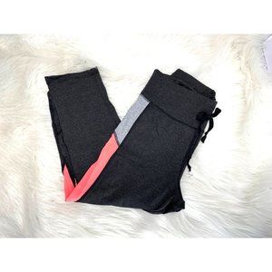 Always Womens Leggings Medium Colorblock Elastic Waist Stretch Workout Yoga Gym